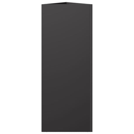 Garden Planter Black Triangular Steel