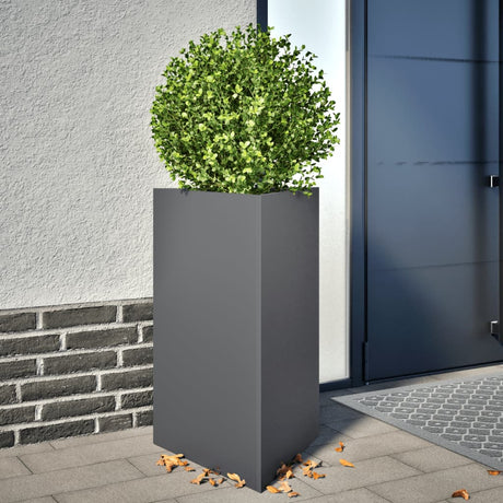 Garden Planter Black Triangular Steel