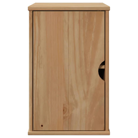 Bathroom Wall Cabinet Otta 35X30X55 Cm Solid Wood Pine