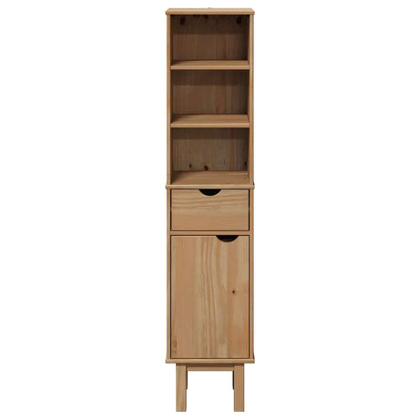 Bathroom Cabinet Otta 35X30X159 Cm Solid Wood Pine