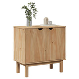 Hallway Cabinet Otta 75X40X75 Cm Solid Wood Pine