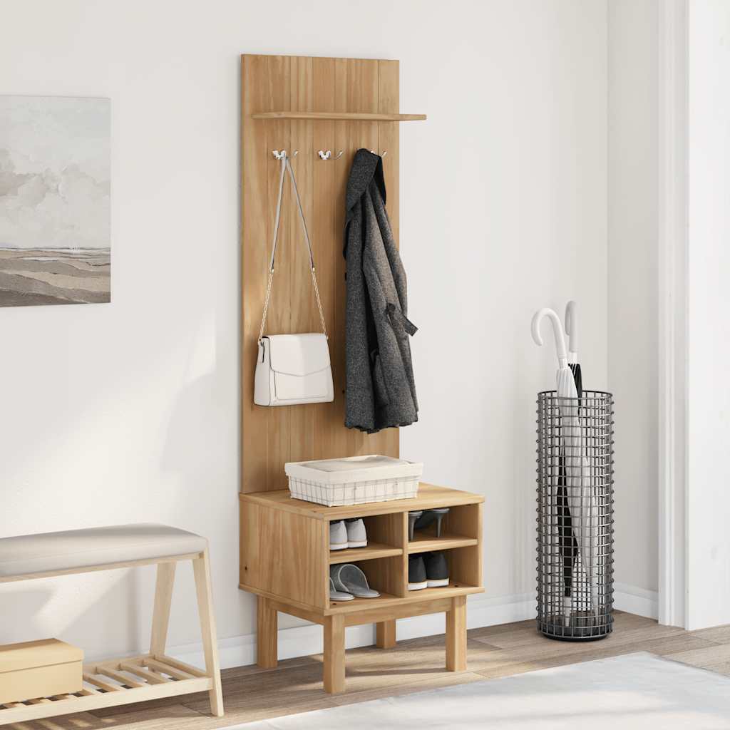 Hall Unit Otta 50X40X160 Cm Solid Wood Pine