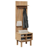 Hall Unit Otta 50X40X160 Cm Solid Wood Pine