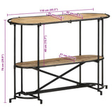 Console Table 110X42X76 Cm Solid Wood Rough Mango