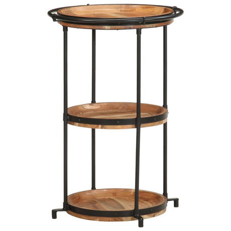 Side Table Ø55X83 Cm Solid Wood Mango