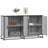 Sideboard 134X35X76 Cm Engineered Wood