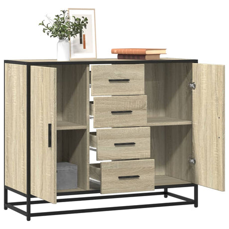 Sideboard 92X35X76 Cm Engineered Wood