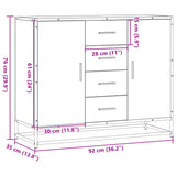 Sideboard 92X35X76 Cm Engineered Wood