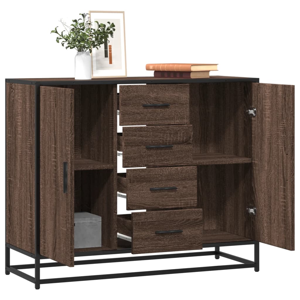 Sideboard 92X35X76 Cm Engineered Wood
