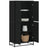 Highboard 68X35X139 Cm Engineered Wood
