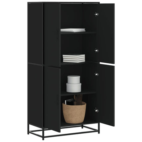 Highboard 68X35X139 Cm Engineered Wood