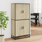 Highboard 68X35X139 Cm Engineered Wood