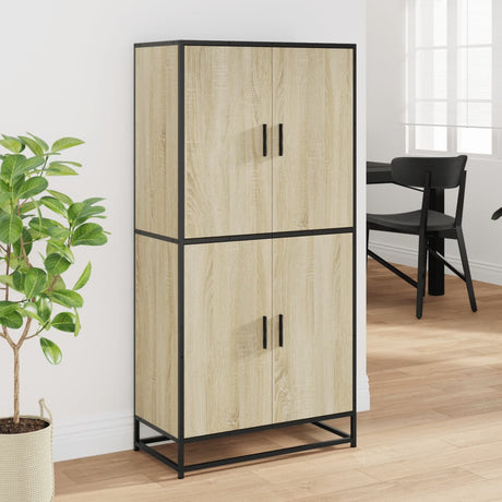 Highboard 68X35X139 Cm Engineered Wood