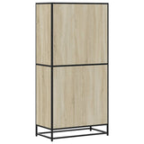 Highboard 68X35X139 Cm Engineered Wood