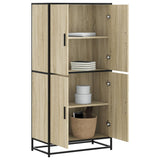 Highboard 68X35X139 Cm Engineered Wood