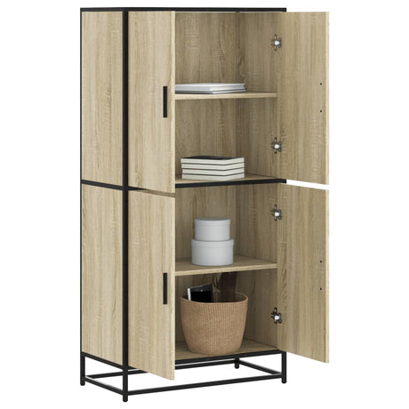 Highboard 68X35X139 Cm Engineered Wood