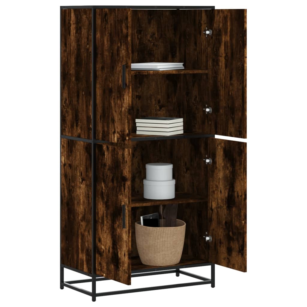 Highboard 68X35X139 Cm Engineered Wood