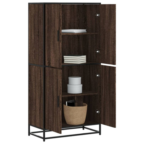 Highboard 68X35X139 Cm Engineered Wood