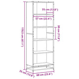 Bookcase 60X35X Engineered Wood