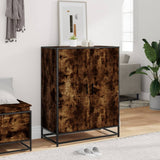 Shoe Cabinet 75X38X97.5 Cm Engineered Wood And Metal