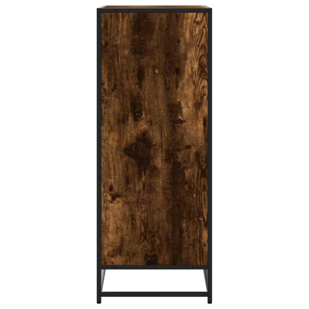 Shoe Cabinet 75X38X97.5 Cm Engineered Wood And Metal