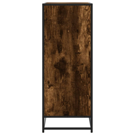 Shoe Cabinet 75X38X97.5 Cm Engineered Wood And Metal