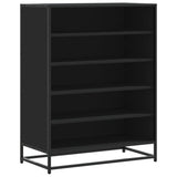 Shoe Cabinet 75X38X97.5 Cm Engineered Wood And Metal