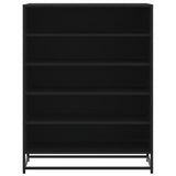 Shoe Cabinet 75X38X97.5 Cm Engineered Wood And Metal