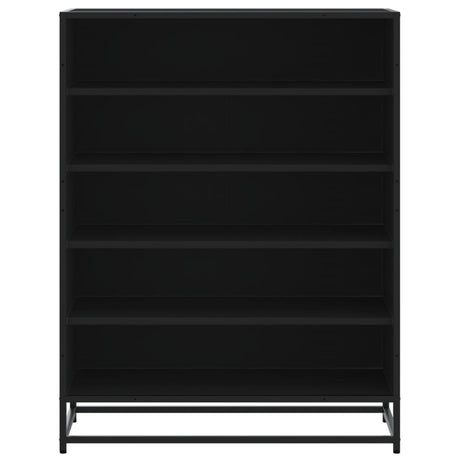 Shoe Cabinet 75X38X97.5 Cm Engineered Wood And Metal