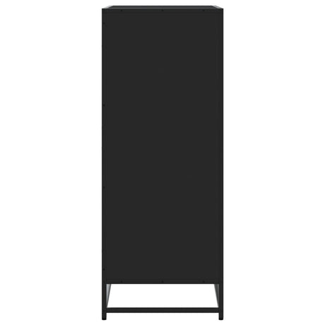 Shoe Cabinet 75X38X97.5 Cm Engineered Wood And Metal