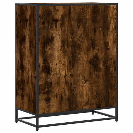 Shoe Cabinet 75X38X97.5 Cm Engineered Wood And Metal