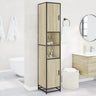 Bathroom Cabinet 35X37.5X188.5 Cm Engineered Wood And Metal