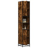 Bathroom Cabinet 35X37.5X188.5 Cm Engineered Wood And Metal