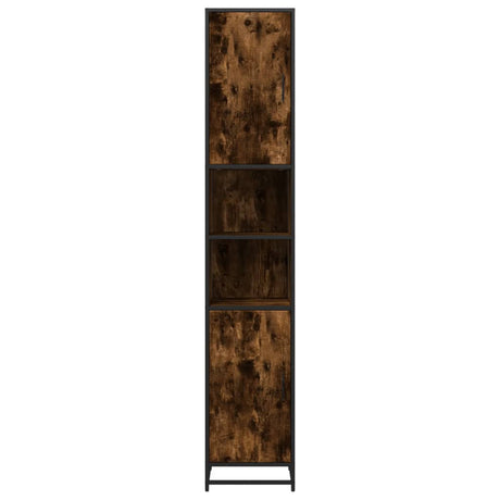 Bathroom Cabinet 35X37.5X188.5 Cm Engineered Wood And Metal