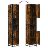 Bathroom Cabinet 35X37.5X188.5 Cm Engineered Wood And Metal