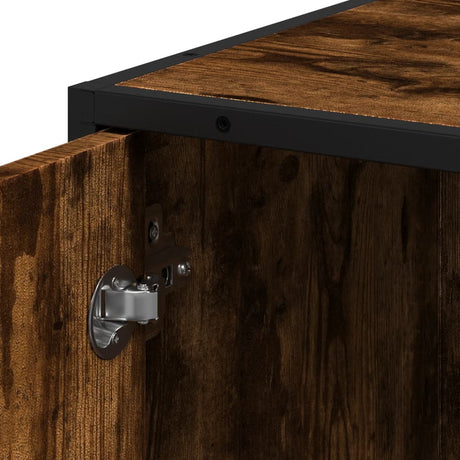 Bathroom Cabinet 35X37.5X188.5 Cm Engineered Wood And Metal