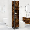 Bathroom Cabinet 35X37.5X188.5 Cm Engineered Wood And Metal