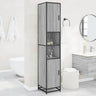 Bathroom Cabinet 35X37.5X188.5 Cm Engineered Wood And Metal