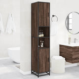 Bathroom Cabinet 35X37.5X188.5 Cm Engineered Wood And Metal