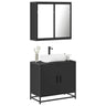 2 Piece Bathroom Furniture Set Engineered Wood