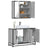 2 Piece Bathroom Furniture Set Engineered Wood