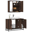 2 Piece Bathroom Furniture Set Engineered Wood