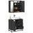 2 Piece Bathroom Furniture Set Engineered Wood