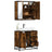 2 Piece Bathroom Furniture Set Engineered Wood
