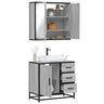 2 Piece Bathroom Furniture Set Engineered Wood