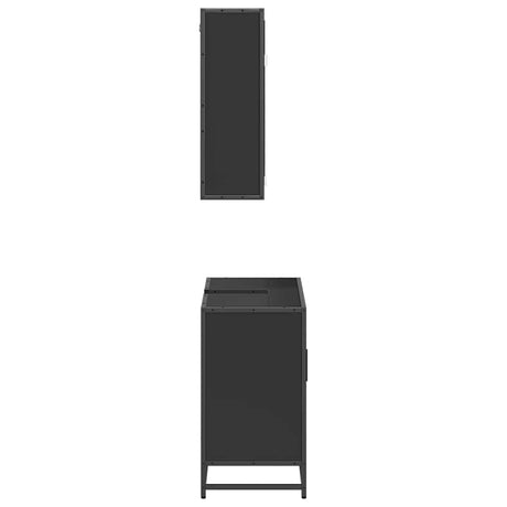 2 Piece Bathroom Furniture Set Engineered Wood