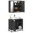 2 Piece Bathroom Furniture Set Engineered Wood