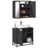 2 Piece Bathroom Furniture Set Engineered Wood