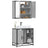 2 Piece Bathroom Furniture Set Engineered Wood
