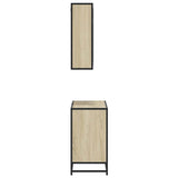 2 Piece Bathroom Furniture Set Engineered Wood